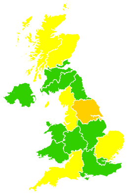 Click on a region for air pollution levels for 04/04/2006