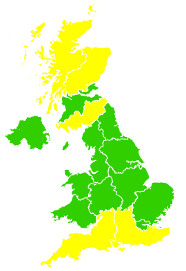 Click on a region for air pollution levels for 04/04/2011