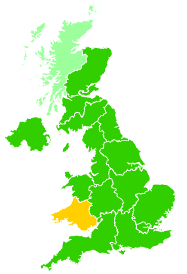 Click on a region for air pollution levels for 04/04/2021