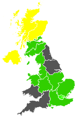 Click on a region for air pollution levels for 04/05/1987