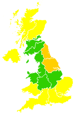 Click on a region for air pollution levels for 04/05/2008