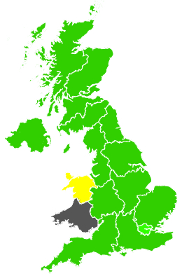 Click on a region for air pollution levels for 04/06/1989