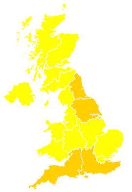 Click on a region for air pollution levels for 04/06/1997
