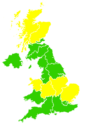 Click on a region for air pollution levels for 04/06/2008