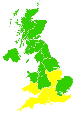 Click on a region for air pollution levels for 04/06/2022