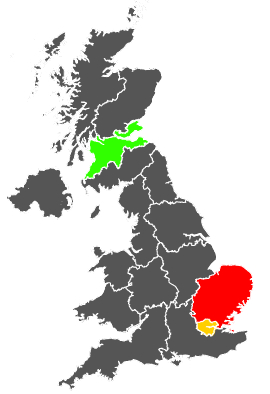 Click on a region for air pollution levels for 04/07/1977