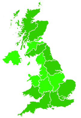 Click on a region for air pollution levels for 04/07/1998