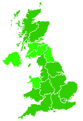 Click on a region for air pollution levels for 04/08/1998
