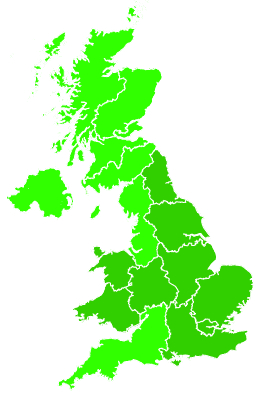 Click on a region for air pollution levels for 04/08/2018