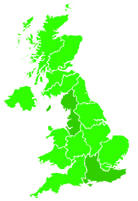 Click on a region for air pollution levels for 04/09/2020