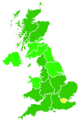 Click on a region for air pollution levels for 04/10/2007