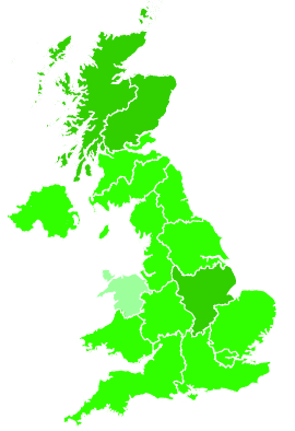 Click on a region for air pollution levels for 04/11/2022