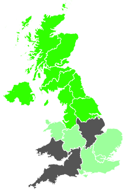 Click on a region for air pollution levels for 04/12/1987