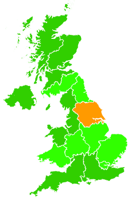 Click on a region for air pollution levels for 04/12/1992