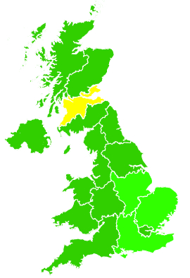Click on a region for air pollution levels for 04/12/2012