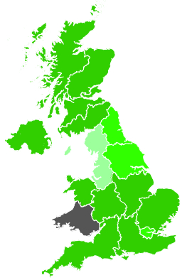 Click on a region for air pollution levels for 05/01/1991