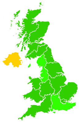 Click on a region for air pollution levels for 05/01/1999