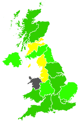 Click on a region for air pollution levels for 05/01/2002