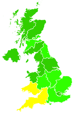 Click on a region for air pollution levels for 05/01/2015