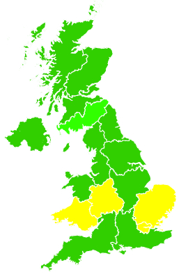 Click on a region for air pollution levels for 05/01/2017