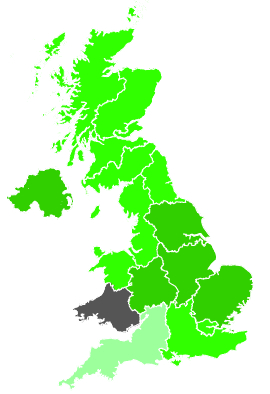 Click on a region for air pollution levels for 05/02/1991
