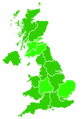 Click on a region for air pollution levels for 05/02/1997