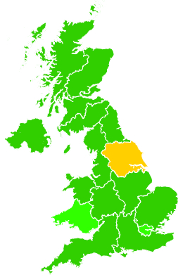 Click on a region for air pollution levels for 05/03/1994