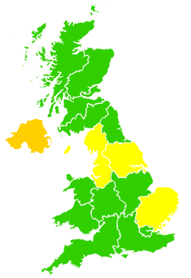 Click on a region for air pollution levels for 05/03/2011