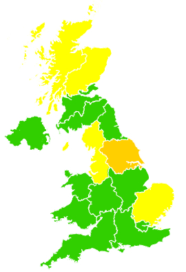 Click on a region for air pollution levels for 05/04/2006