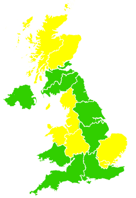 Click on a region for air pollution levels for 05/04/2007