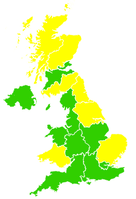 Click on a region for air pollution levels for 05/04/2009