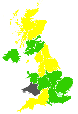 Click on a region for air pollution levels for 05/05/1991