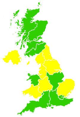 Click on a region for air pollution levels for 05/05/2002