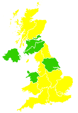 Click on a region for air pollution levels for 05/05/2003