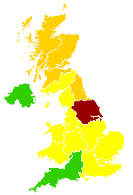 Click on a region for air pollution levels for 05/05/2006