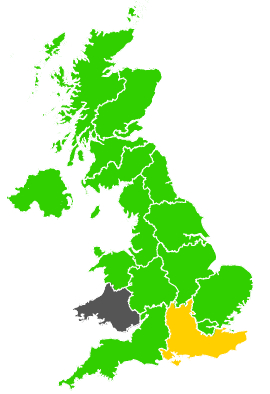 Click on a region for air pollution levels for 05/06/1989