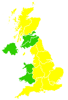 Click on a region for air pollution levels for 05/06/2007