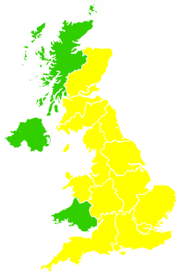 Click on a region for air pollution levels for 05/06/2008