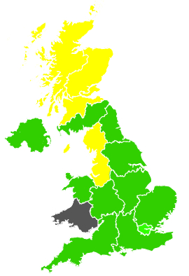 Click on a region for air pollution levels for 05/07/1988