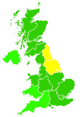Click on a region for air pollution levels for 05/07/2012