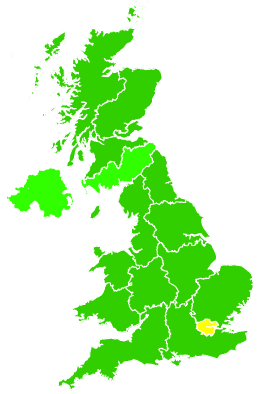 Click on a region for air pollution levels for 05/07/2013