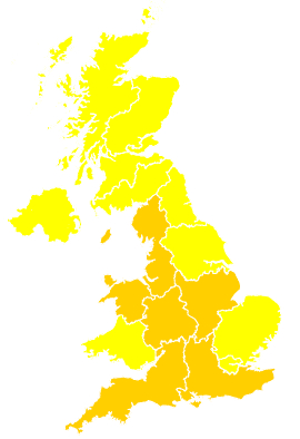 Click on a region for air pollution levels for 05/08/1996