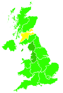 Click on a region for air pollution levels for 05/08/2012