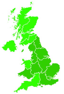 Click on a region for air pollution levels for 05/08/2016