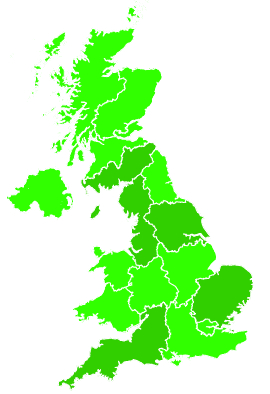 Click on a region for air pollution levels for 05/08/2017