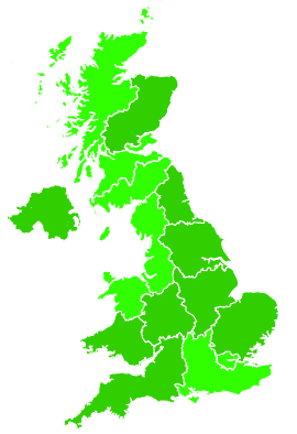 Click on a region for air pollution levels for 05/08/2023