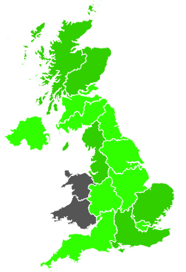 Click on a region for air pollution levels for 05/09/1987