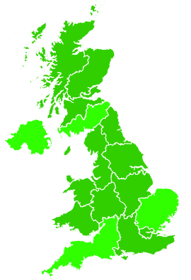 Click on a region for air pollution levels for 05/09/1994