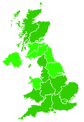 Click on a region for air pollution levels for 05/09/2018