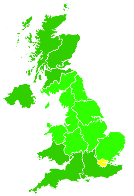 Click on a region for air pollution levels for 05/10/2018